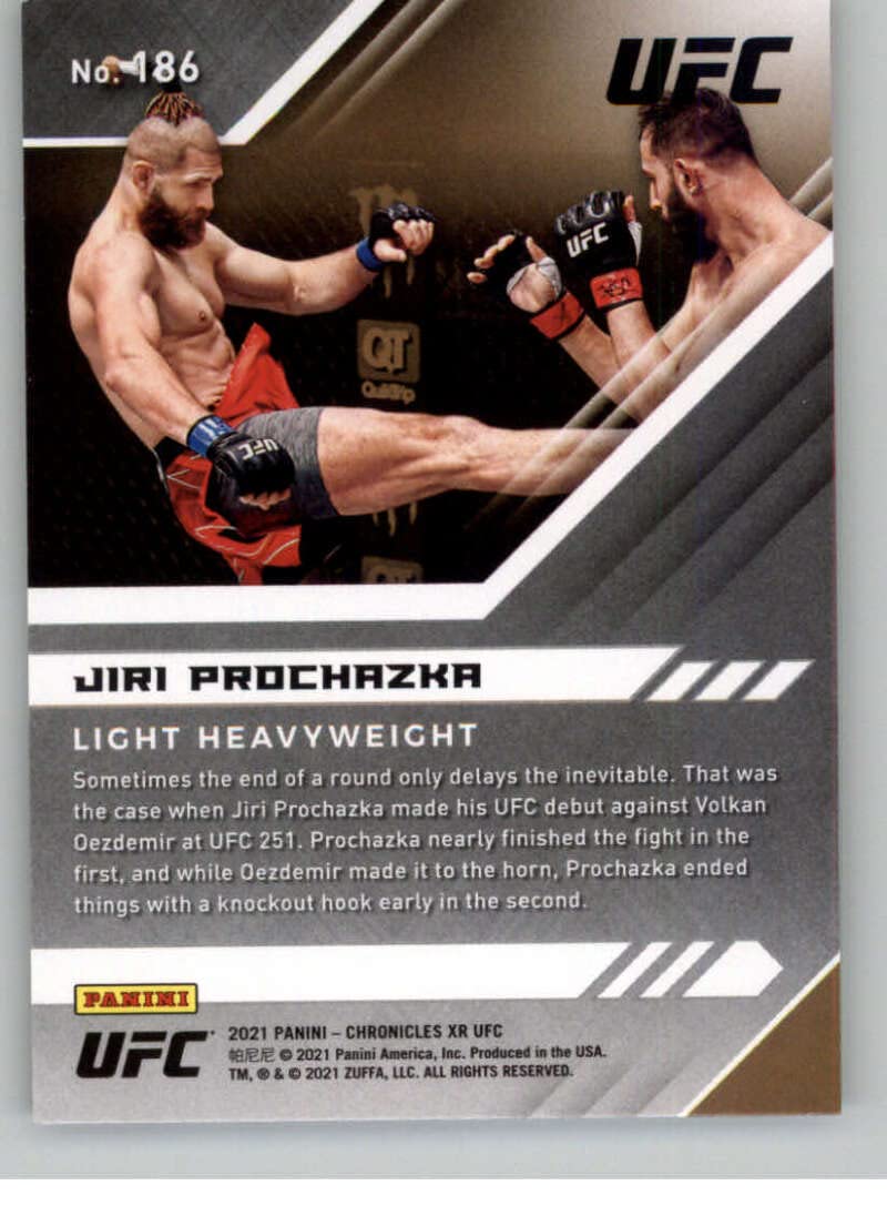 Amazon.com: 2021 Panini Chronicles UFC XR #186 Jiri Prochazka