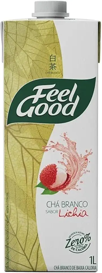 Chá Branco com Lichia Feel Good 1L – Zero Caloria, Sem Açúcar, Pronto para Beber