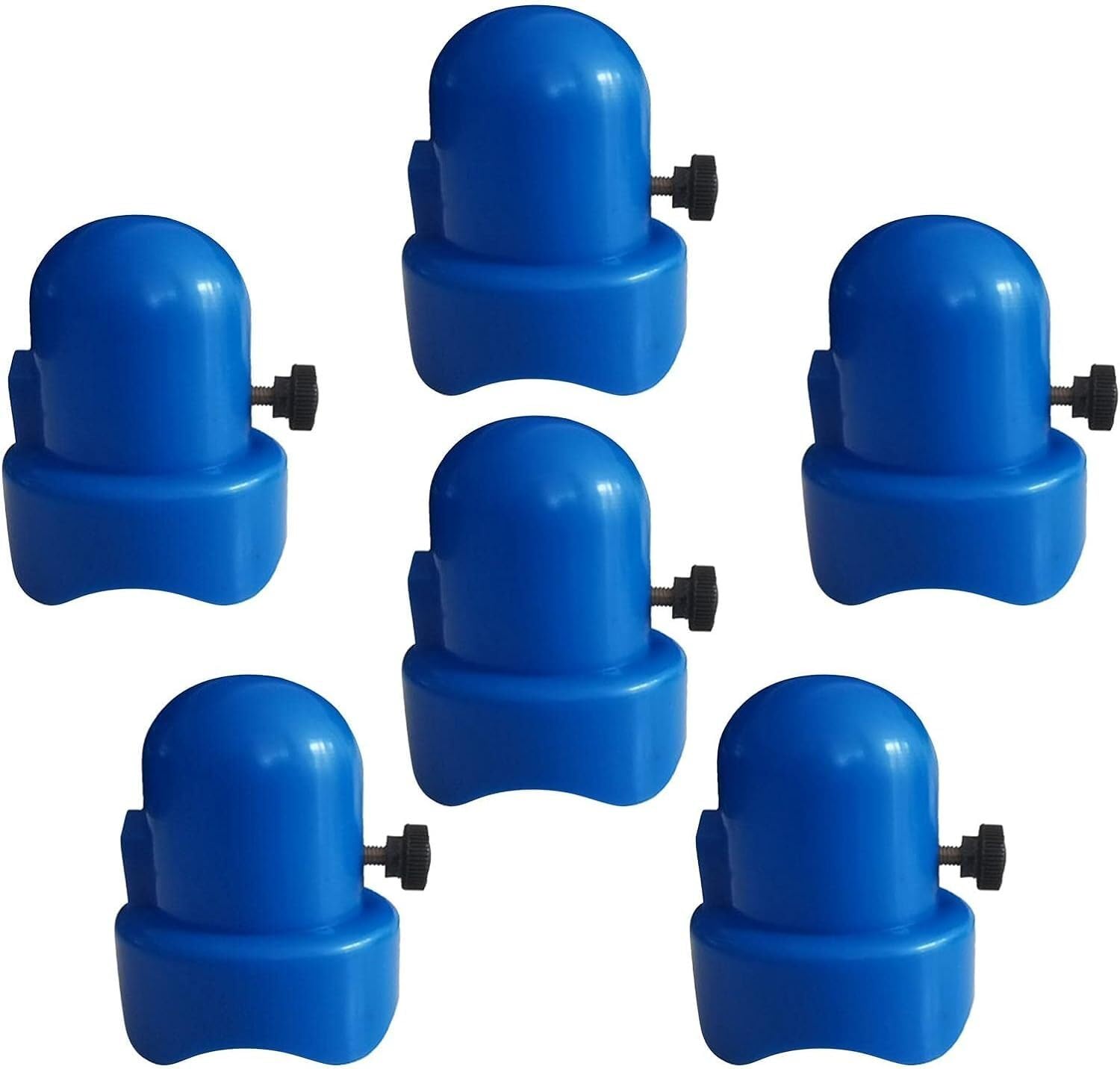 TFG - Ttfd 6 PCS Trampoline Pole Cap, 1.5 Inch Diameter Trampoline Enclosure Pole Cap with Screw Thumb, Durable Trampoline Replacement Parts