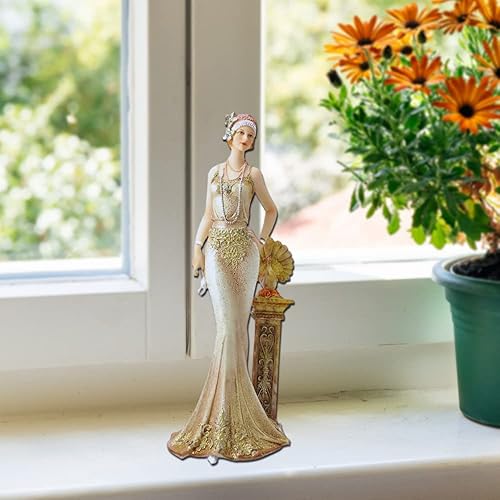 Miniatura 4 de Comfy Hour Glamour Elegance Victorian Style Lady Collection (Lady Leaning on Pillar) Señora apoyada en pilar,Multicolor,Slim Lady sosteniendo un