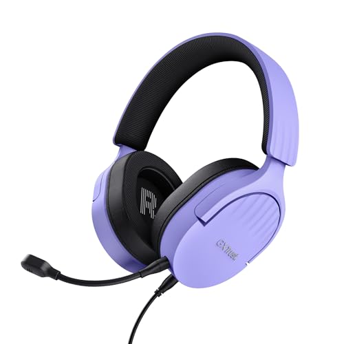 Trust Gaming GXT 489 Fayzo Gaming Headset for PC PS5, PS4, Xbox Series X, Purple, Universal
