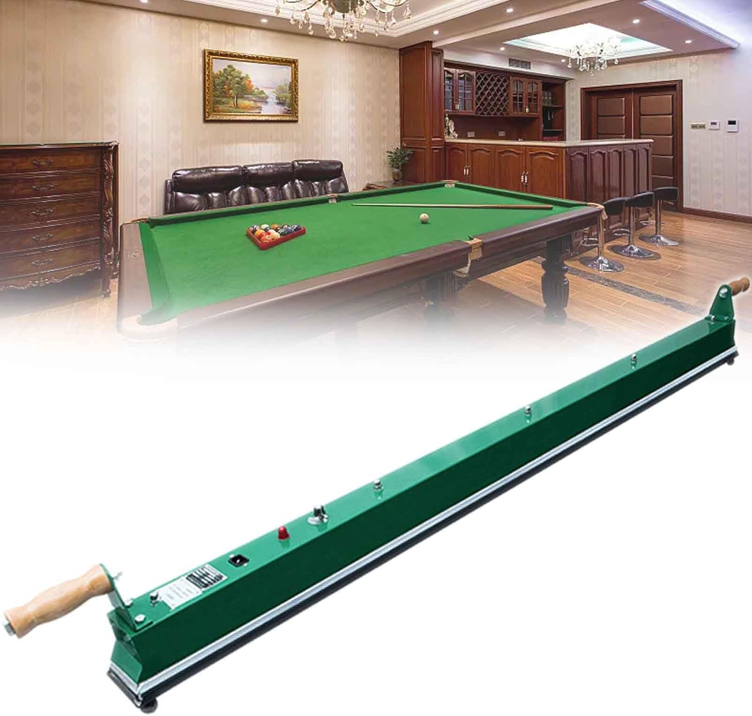 Thermostatic Pool Table Cloth Iron Suitable for Black Eight Billiard Table, Snooker Table, Billiard Club, Billiard Game Room, Billiard Tournaments(Size:300MM)