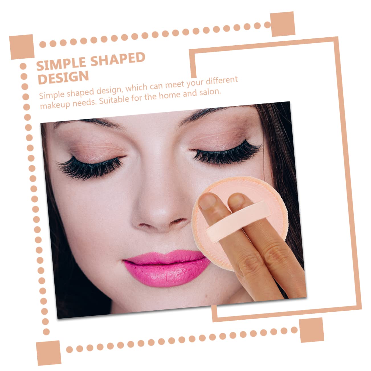 VICASKY 15pcs Supple Loose Powder Puff Makeup Sponges for Face Cotton Rounds Cosmetics Puff Tool Portable