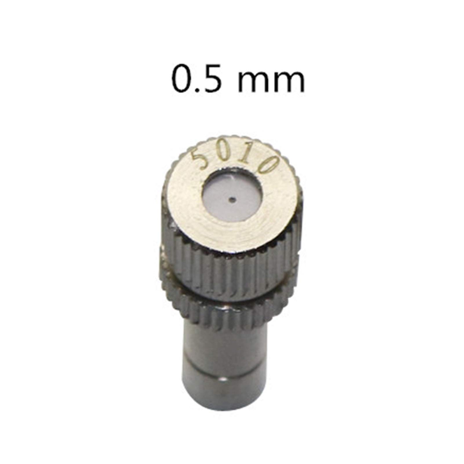 Zubehör für Tropfbewässerungssysteme für den 50 0,2-0,6 mm Niederdruck-Schnellanschlussdüsen zum Sprühen von Wasser for Gartenbewässerung in Nebelkühlsystem (Color : 0.5mm)