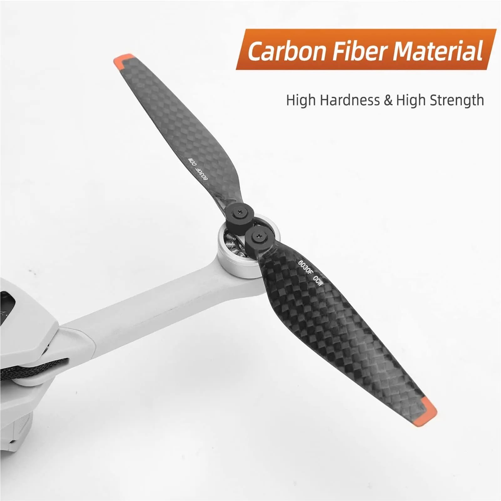 Drone， Hélices en Fibre de Carbone, compatibles avec Les Drones DJI Mini 4 Pro/Mini 3 Pro, pales à Faible Bruit, Accessoires de Remplacement(Black 8pcs)