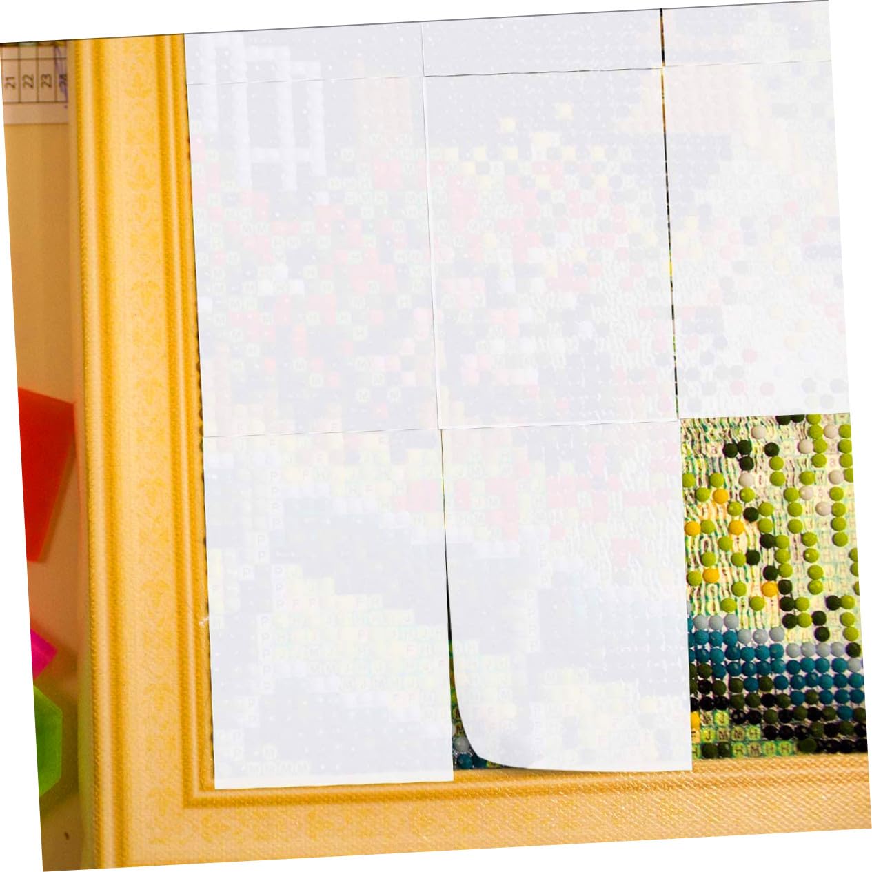 NOLITOY 100 Blatt Weißes A4-Trennpapier Doppelseitig Antihaftbeschichtet für Home Office und Handkonto Ersatzpapier für Diamant Malerei (Weiß)