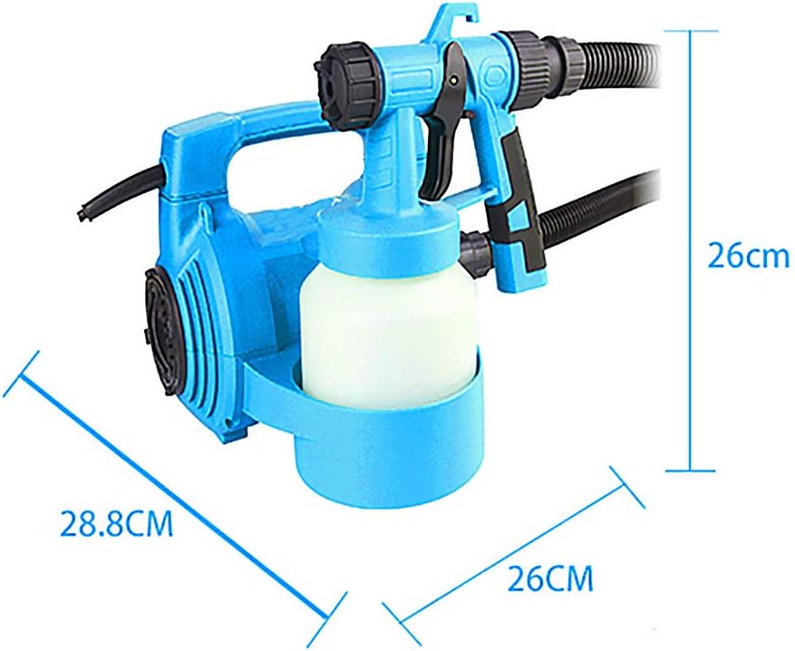 ATO Electric HVLP Paint Sprayer, 650W, 17 GPH, 3 Spray Patterns, Blue, Plastic & Metal, Heavy-Duty, Handheld, Suitable for Exterior, Interior, Metallic Paint, Varnish