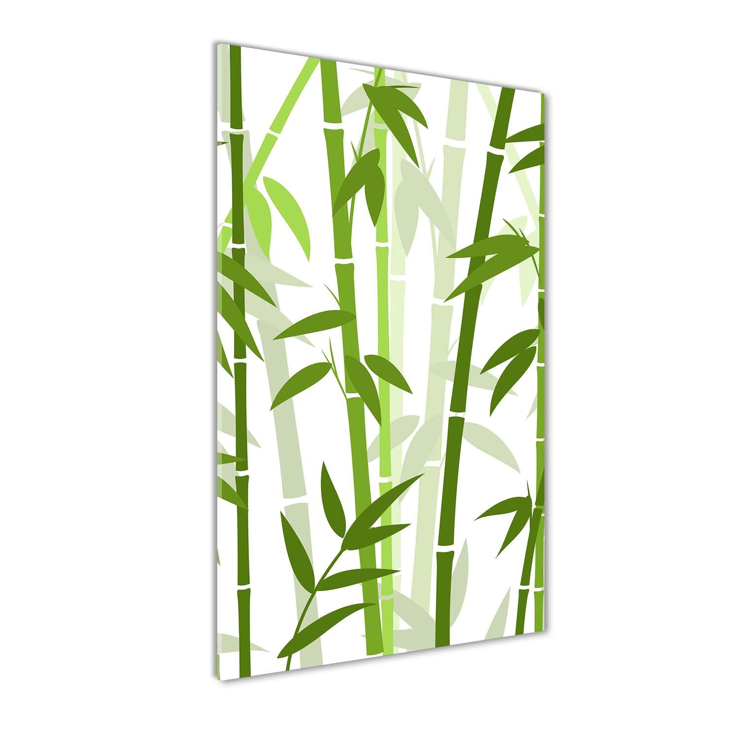 Tableau sur verre acrylique 50x100 Tulup | Art mural haut de gamme bambou