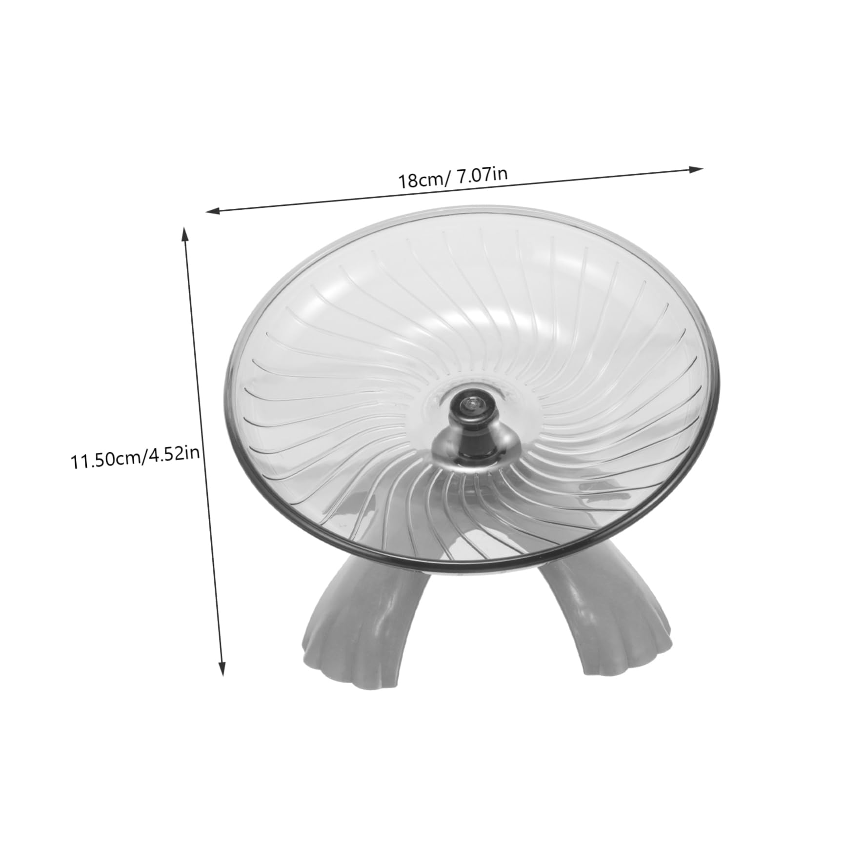 LIOOBO Running Plaything for Hamster Guinea Pig Squirrel Quiet Wheel Plastic Steel Shaft Random Base