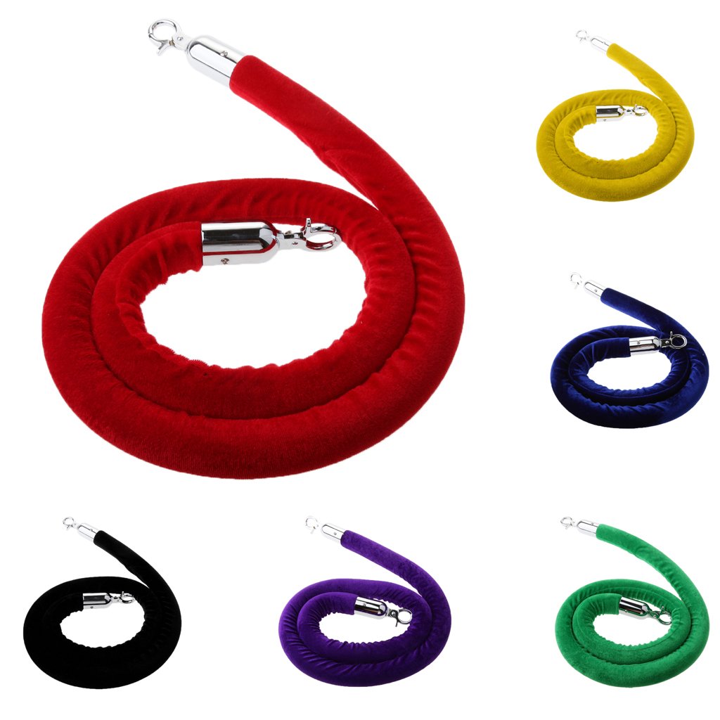 MagiDeal Corde de Diviseur 1.5M Corde Cordon Velours Séparation, Rouge, 1.5m