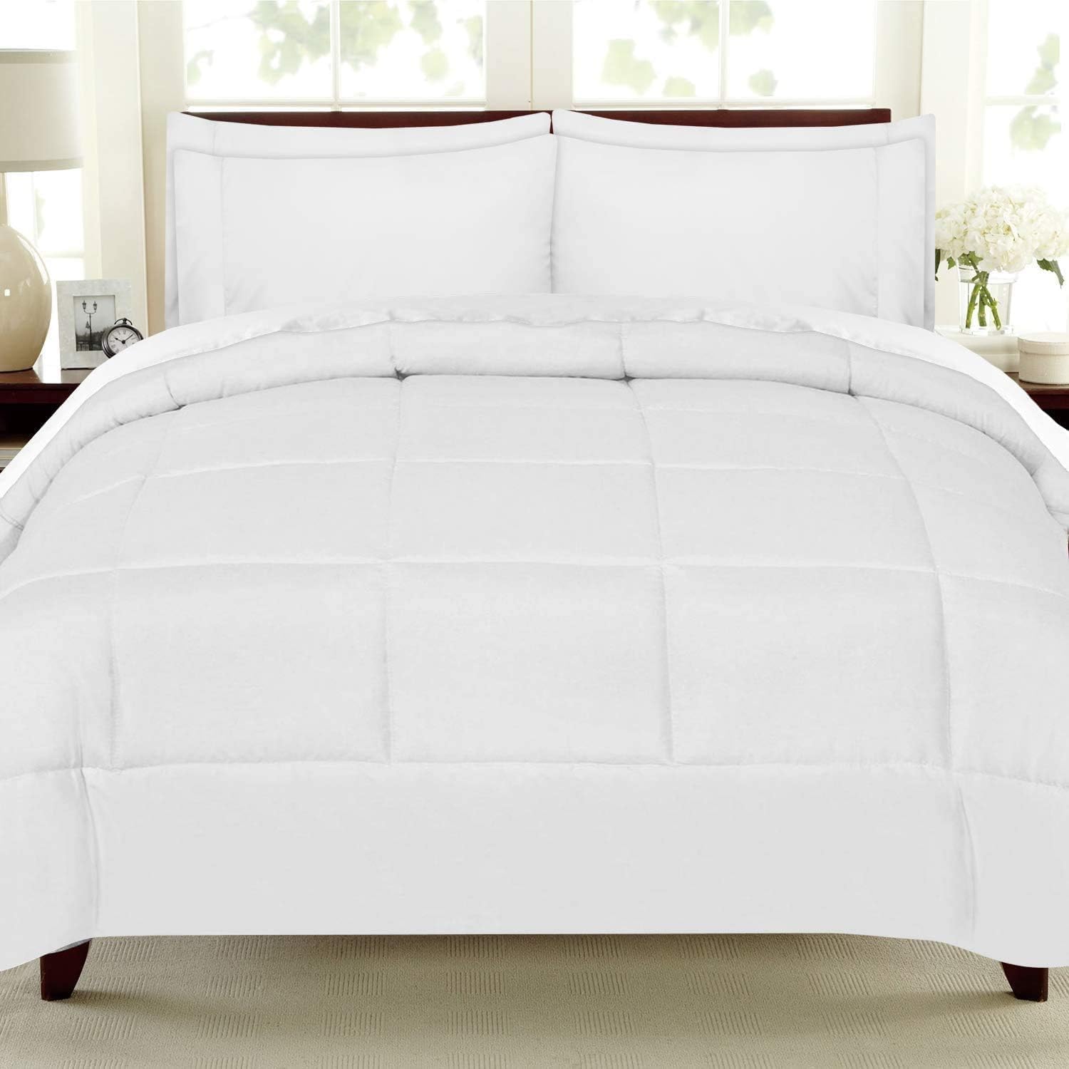 3 Step Tiered Ruffled Crib Skirt Baby Girl Nursery Bedding Dust Ruffle 18'' Inch Drop - White
