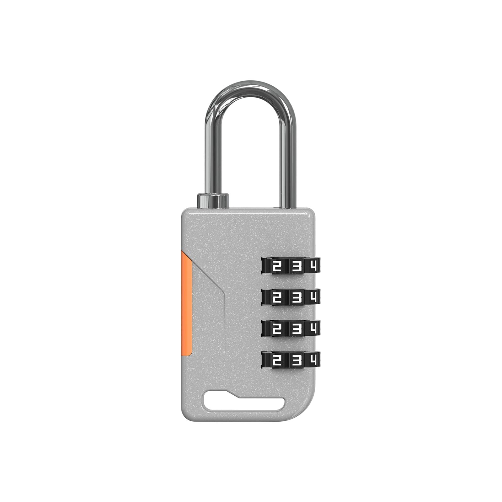 Shyyoulqe Gray Portable 4 Digit Combination Antitheft Protections Security Padlock Quick Unlocks Antitheft Padlock Enduring Combination For Lockers