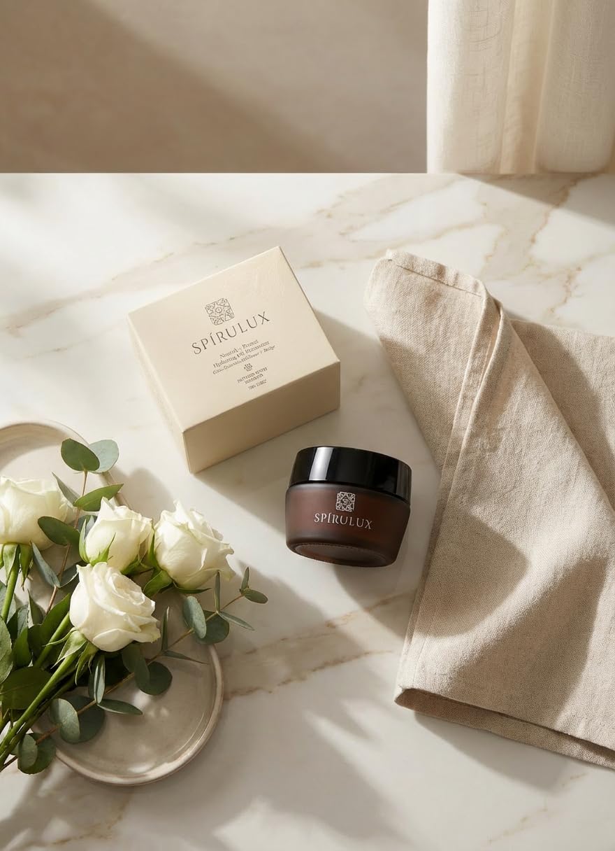 Spirulux Nourish + Protect Hydrating AM Moisturizer – Infused with Saffron Extract, Daily Day Cream for Bright, Firm, and Hydrated Skin (2.68 oz) - Image 8