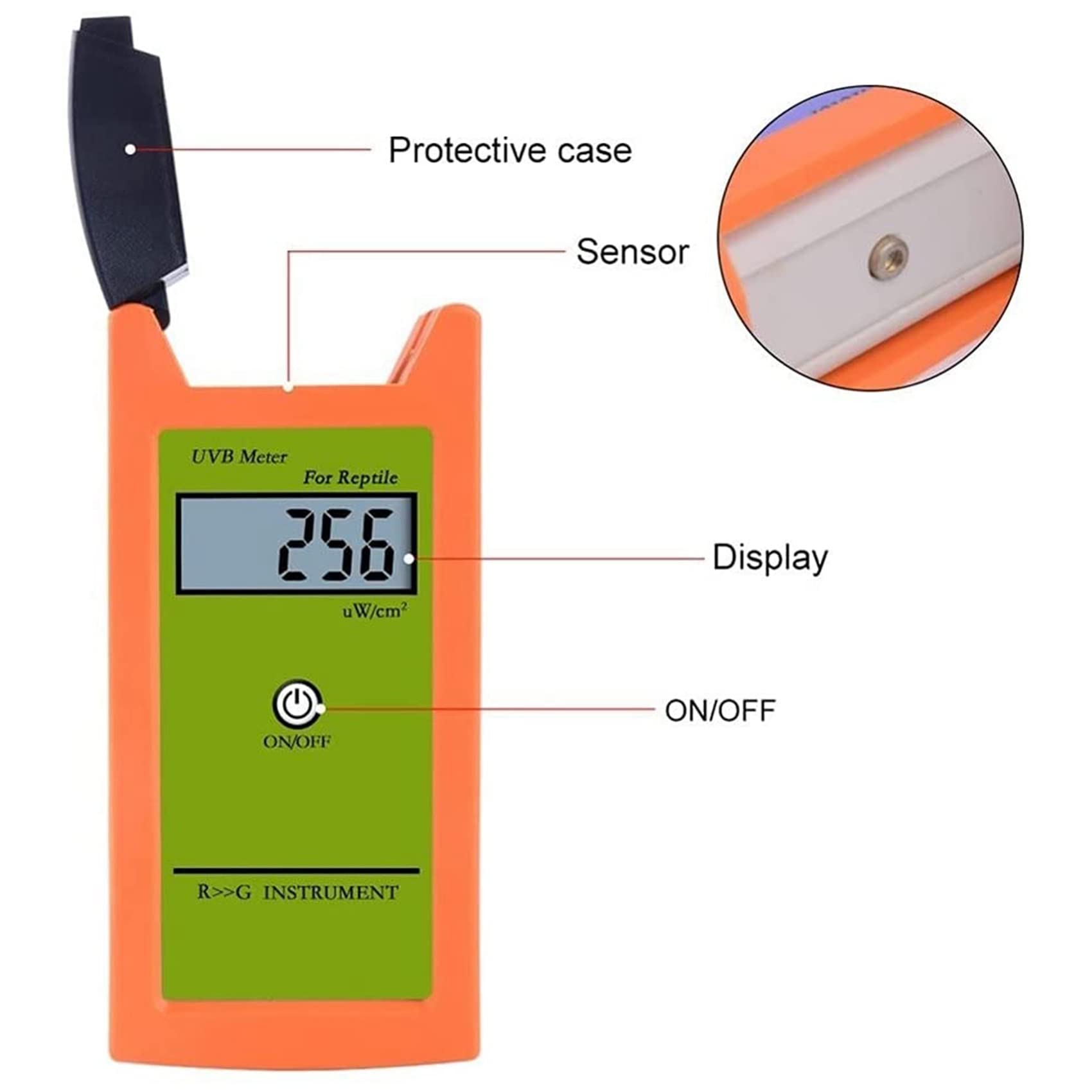 Medidor UVB Medidor UVB de alta precisión UVB Detector UVB Instrumento de prueba para reptiles