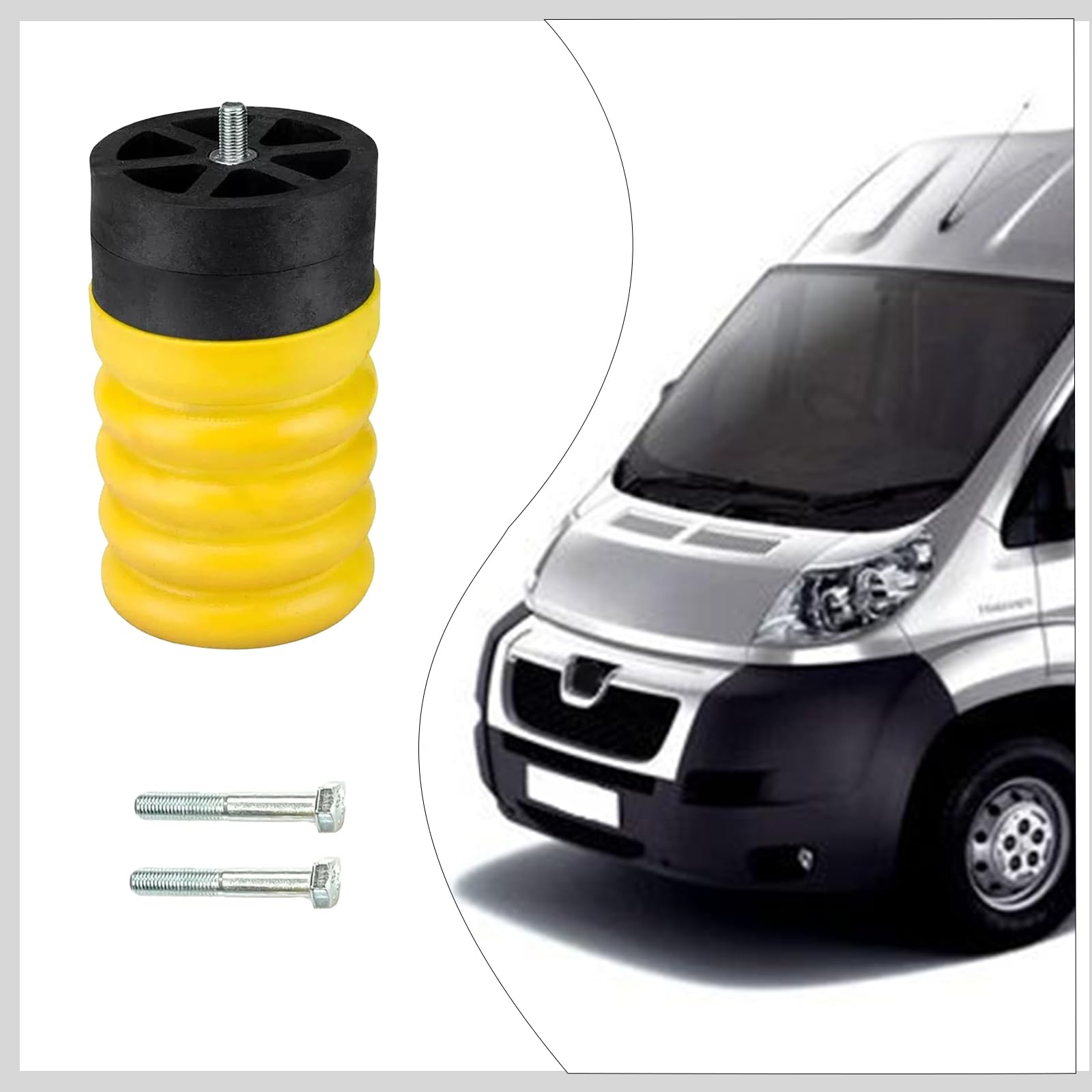 Kit de resortes de aire traseros compatibles con Ducato Jumper Boxer desde 2006, SSR-313-54, 2 resortes amortiguadores de coche traseros, reemplazo para SuperSprings Sumo-Springs