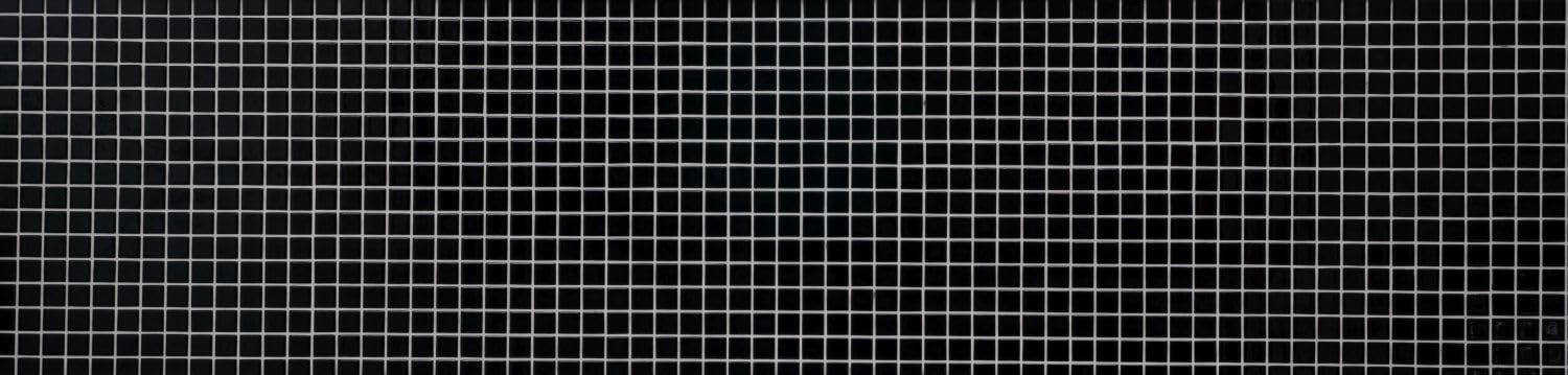 Mosaico de cerámica negro brillante para azulejos de pared cocina MOS18-0302 | 10 alfombrillas de mosaico