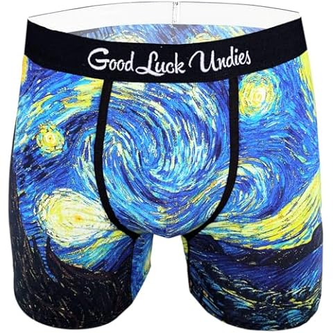 Good Luck Undies Starry Night Boxer Briefs Cover