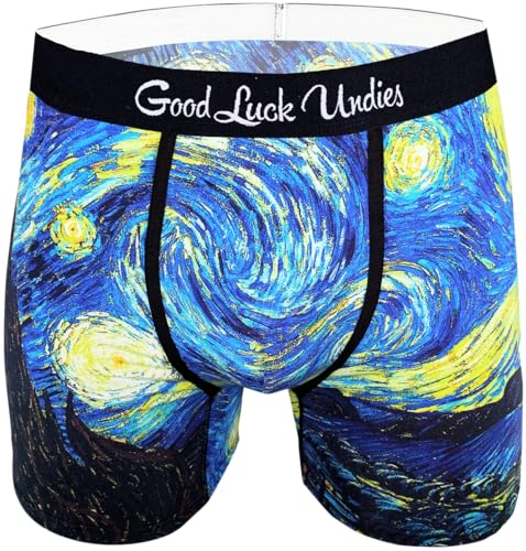 Image of Good Luck Undies Men's Books & Art Boxer Brief Underwear
