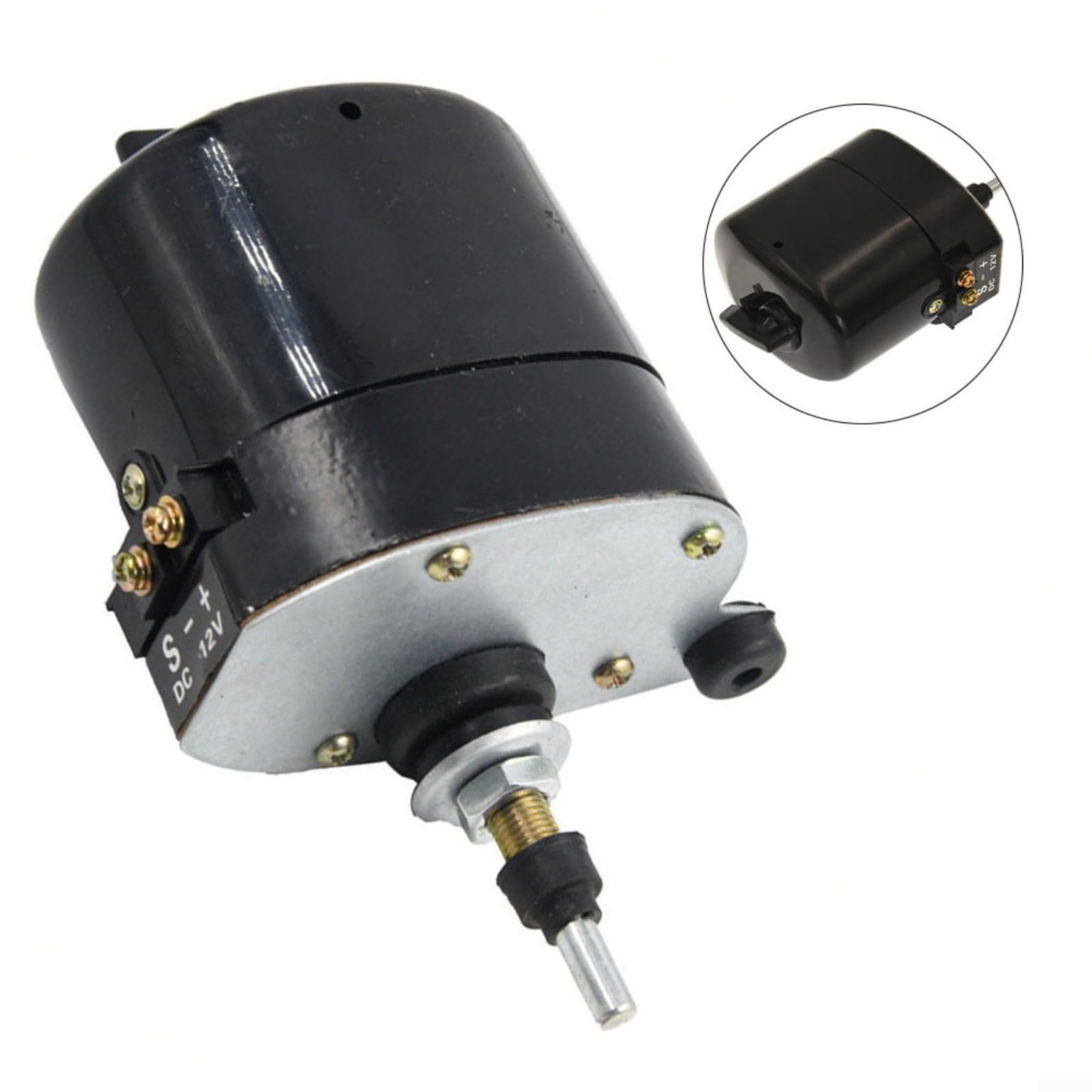 Moteur d'essuie-glace 12 V, essuie-glace universel compatible avec 01287358/7731000001/0390506510 pour bateaux de pêche et tracteurs de camping-cars, caravane-ATV-UTV (moteur)