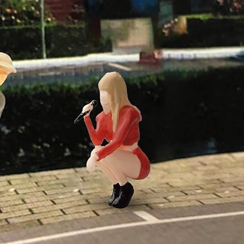 Miniatura 5 de Figuras de resina 164 Figuras de canto 164 Escala 164 Figuras de modelo de cantante Figuras de modelo en miniatura, adorno de escritorio, diseño de