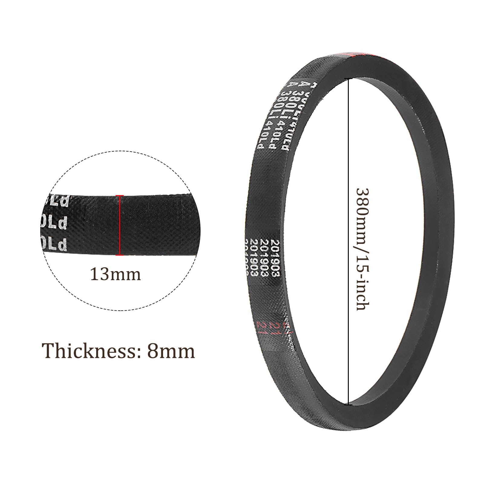 Courroie Trapézoïdale A900 Kozelo - 930mm X 13mm X 8mm - Caoutchouc Néoprène Résistant