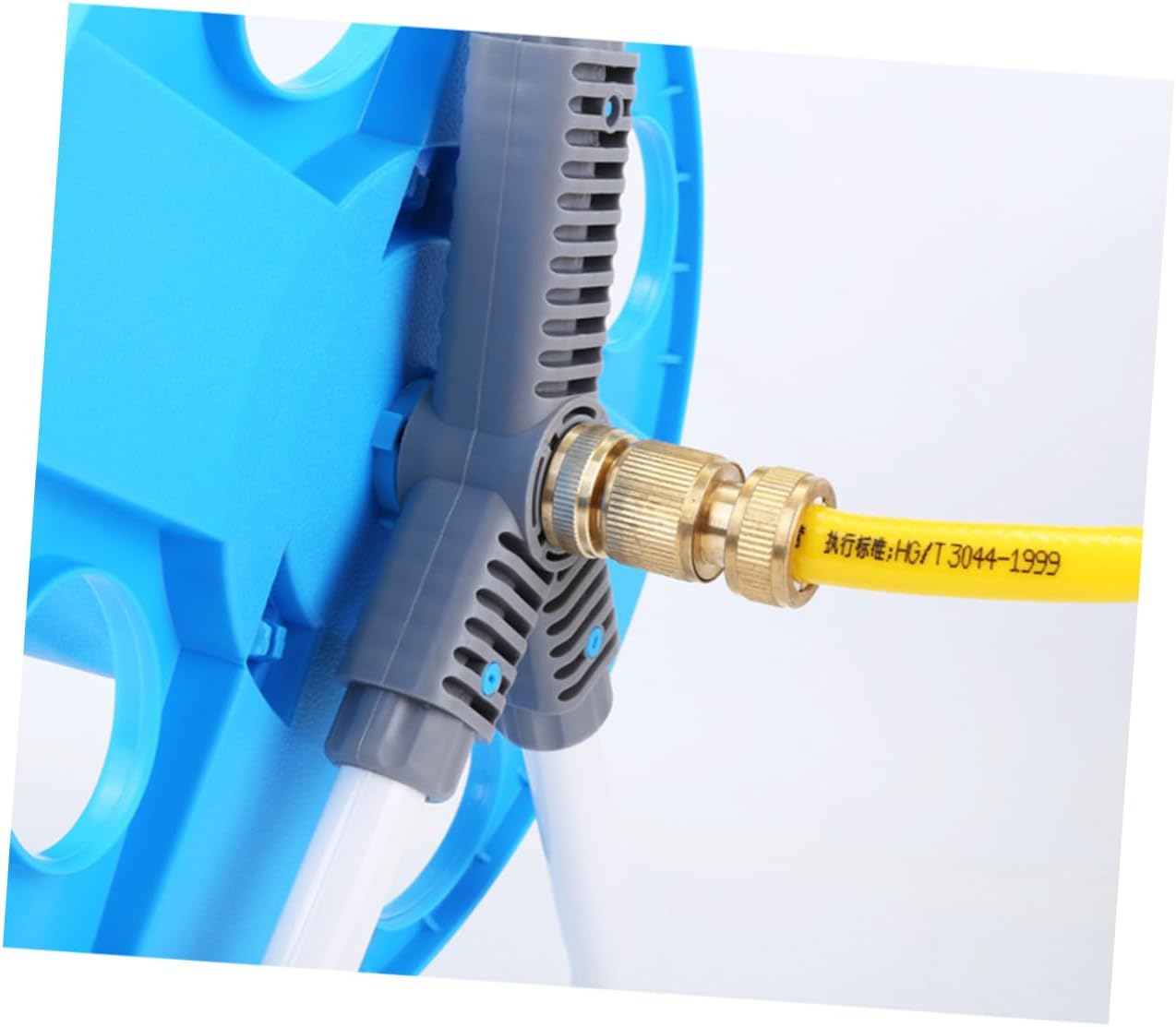 Portable Car Wash Water Hose Reel Cart Metal Plastic Storage Rack Easy Hand Crank for Home Use