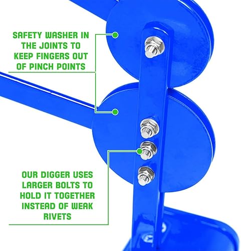 Miniatura 4 de La mejor excavadora de arena con ruedas para excavar en caja de arena, playa, nieve, suciedad. Un juguete para niños de 4 a 12 años (azul)