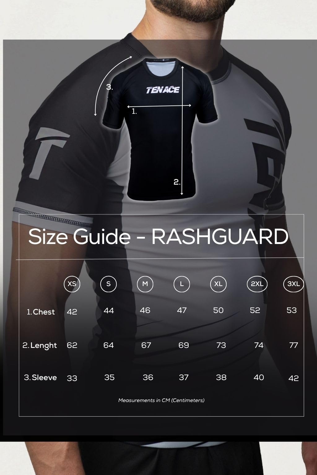 Tenace Camiseta Compresión Diseño Jiu Jitsu Competición - Rashguard para Entrenamiento MMA, BJJ, Grappling