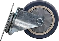 Vista 5 de AlveyTech Rueda giratoria delantera de 4 pulgadas para kits de Kart Hoverboard - Conjunto giratorio de repuesto, neumático gris antimarcas a prueba