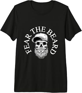Fear Beard Skull Logo Premium Tri‑blend T‑Shirt
