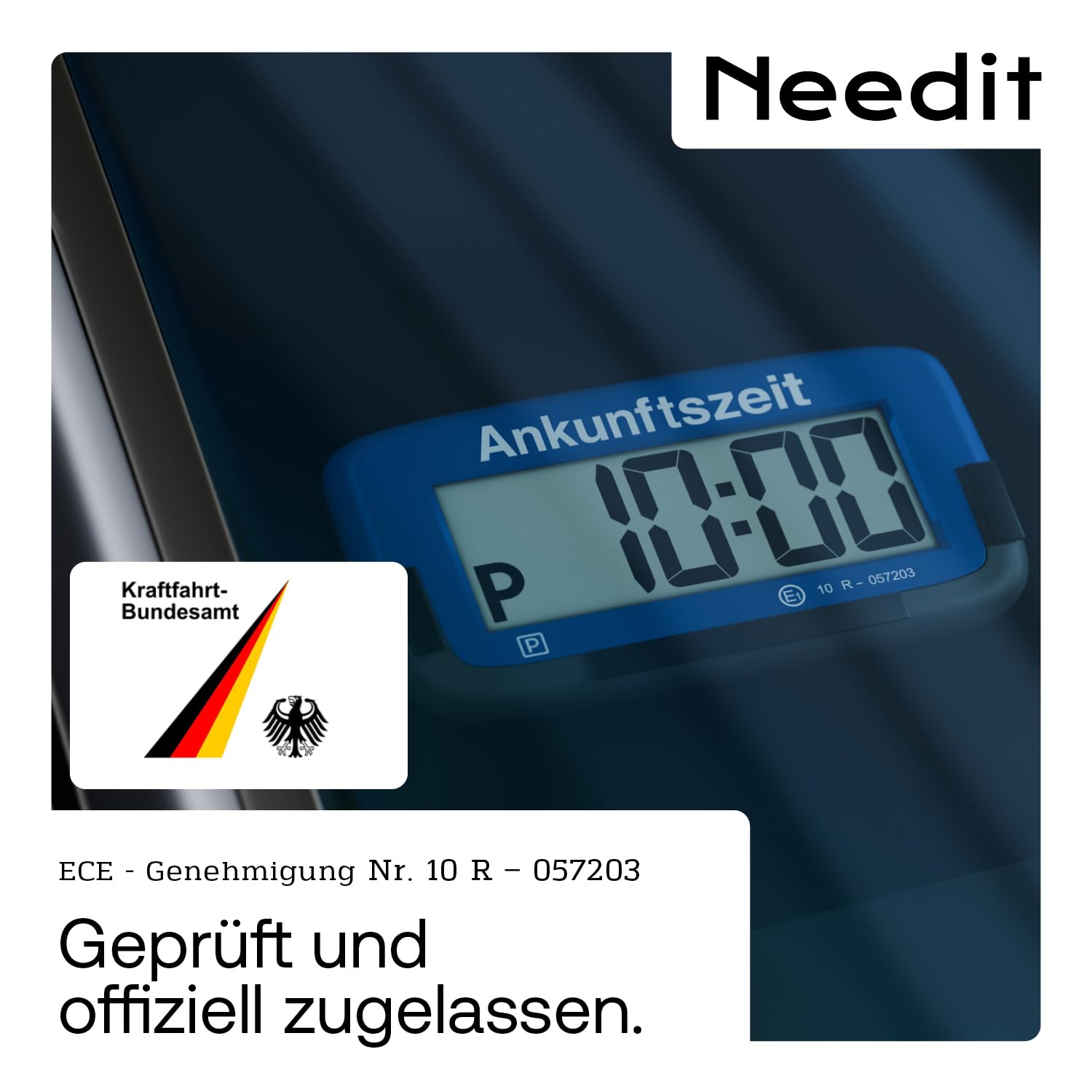 Needit Parkscheibe ParkMicro PS1800 800mm x 45mm x 10mm Autoadhesivo