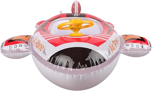 Miniatura 11 de Lindo flotador inflable de piscina para niños, flotador de verano de PVC, cama de aire, lago, barco, flotadores de natación con 2 asas, balsa