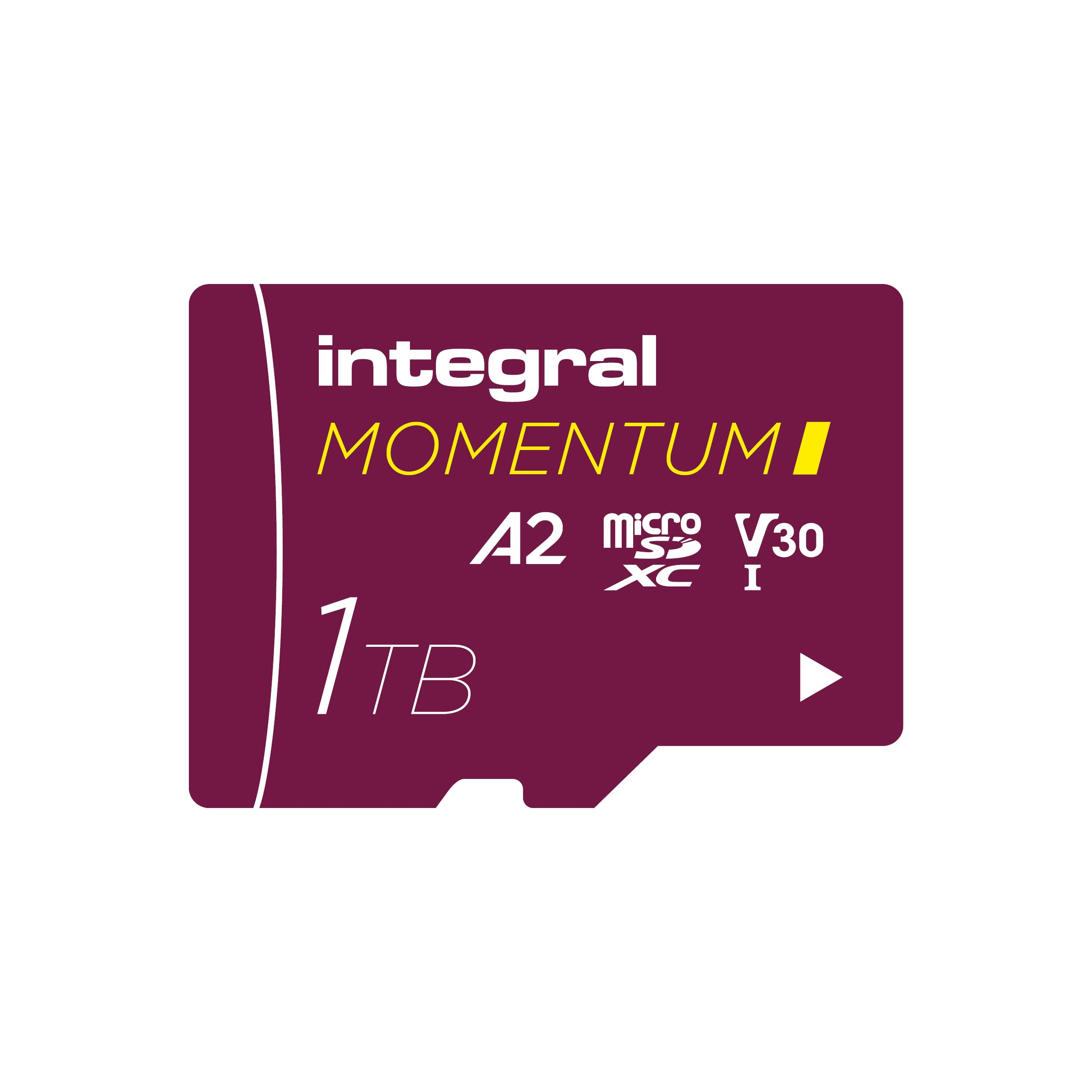 Integral Momentum I 1TB microSDXC Card - Up to 210MB/s Read, 180MB/s Write, V30, U3, A2-4K/5K UHD for GoPro, DJI Drones, Action & 360 Cams - Waterproof, Shockproof, Rugged