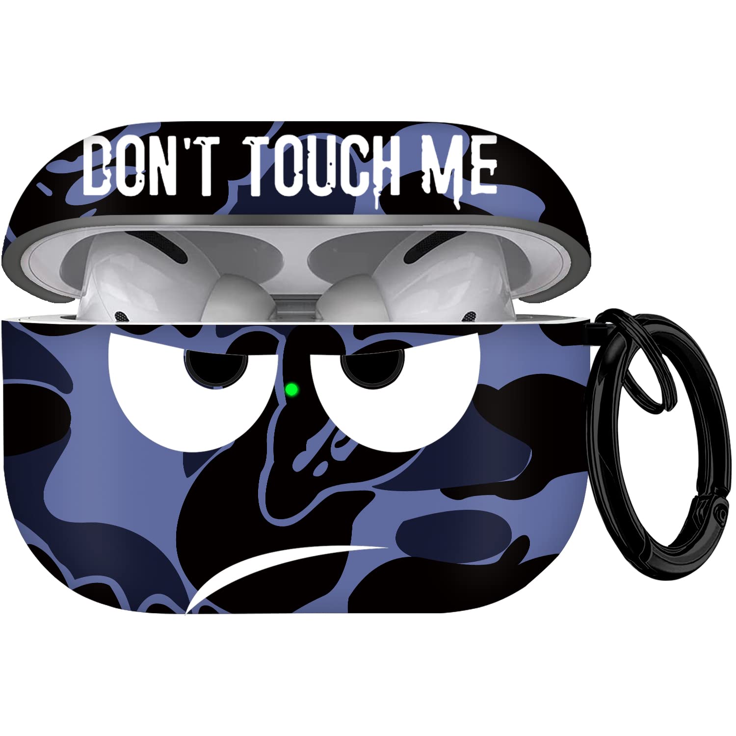 Youtec for Airpods Pro 2nd Generation Case 2022, Don't Touch Me for Airpods Pro 2 Cover with Keychain Soft Cute Shockproof Cover for Women Men Compatible Apple AirPod Pro 2,Blue
