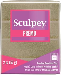 Premo Sculpey Accents Oven Bake Clay (Yellow Gold Glitter)
