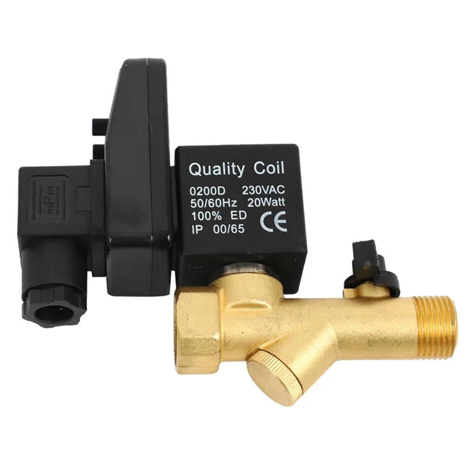 Válvula de drenaje automática for compresor de aire de 2 vías, temporizada electrónicamente, de 1/2 pulgada, CA 220 V, for tanque de gas