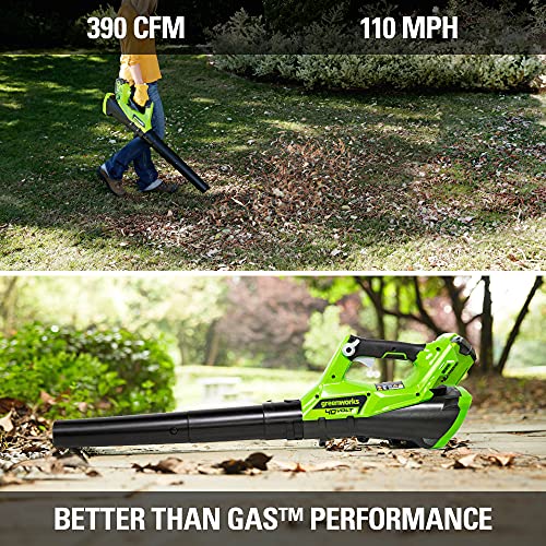 Greenworks STBA40B210 40V Cordless String Trimmer + Leaf Blower Combo Kit thumb #3