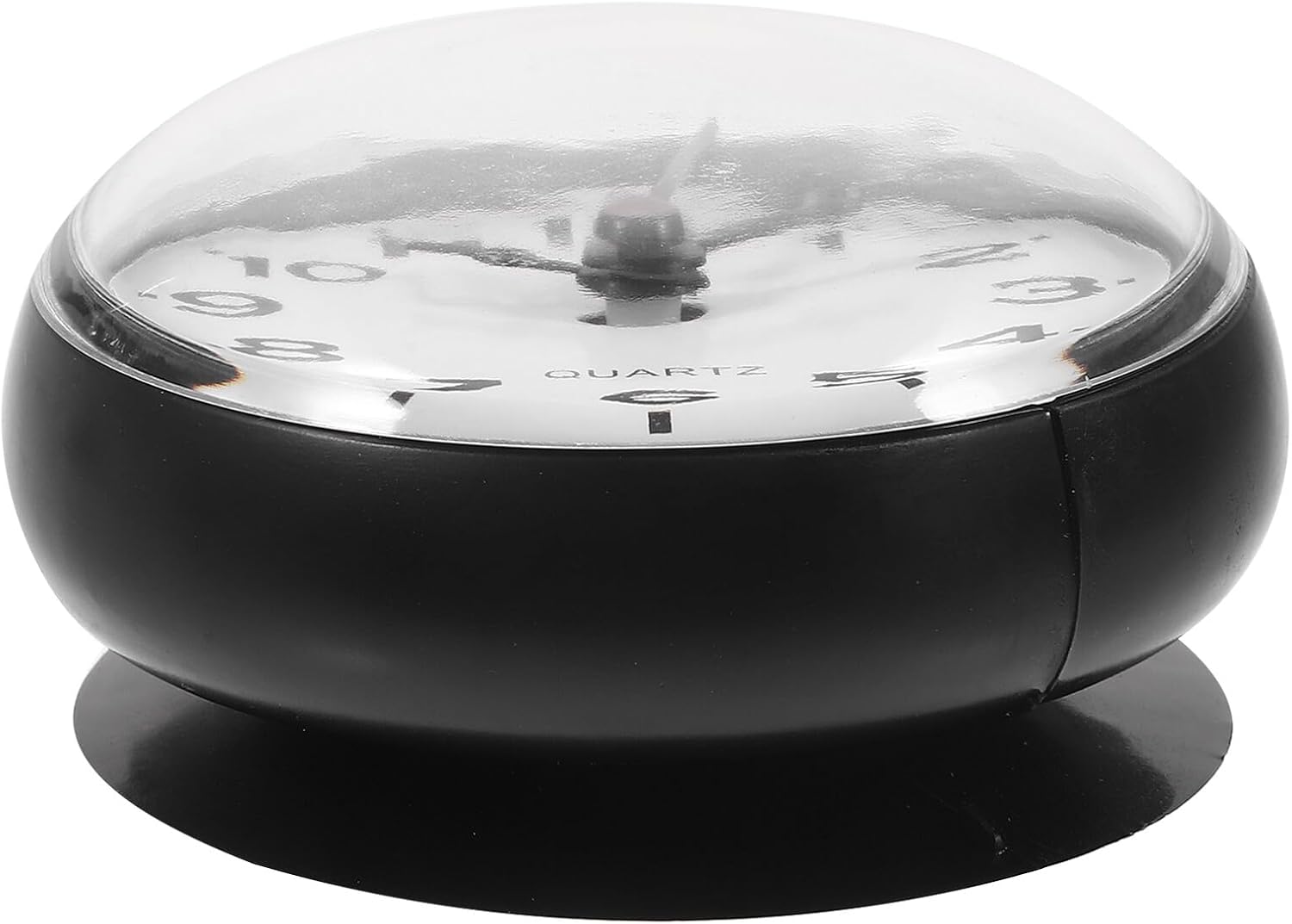 Uonlytech Bathroom Clock with Suction Cup Small Wall Clock for Moisture-Prone Areas Battery Operated Non-Ticking Shower Timepiece Easy Installation for Kitchen Bedroom Poolside Decor