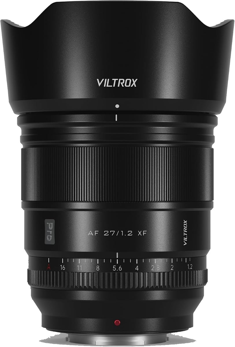 VILTROX 27mm F1.2 PRO XF Fuji Autofocus Lens, Compatible with Fuji X-Mount Mirrorless Cameras XH2S XH2 XT5 XT4 XT3 XS20 XT30 II XT200 (27mm F1.2)