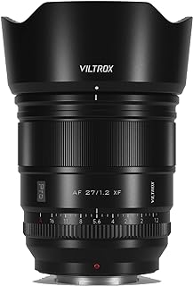 VILTROX 27mm F1.2 PRO XF Fuji Autofocus Lens, Compatible with Fuji X-Mount Mirrorless Cameras XH2S XH2 XT5 XT4 XT3 XS20 XT30 II XT200 (27mm F1.2)
