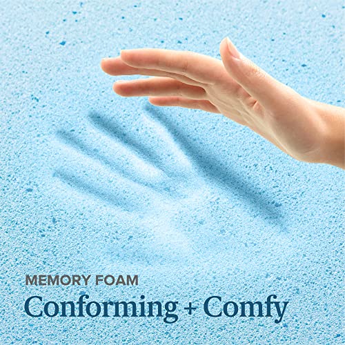 Image of Sleep Master 4 inch Dual Support Gel Memory Foam Topper - Twin