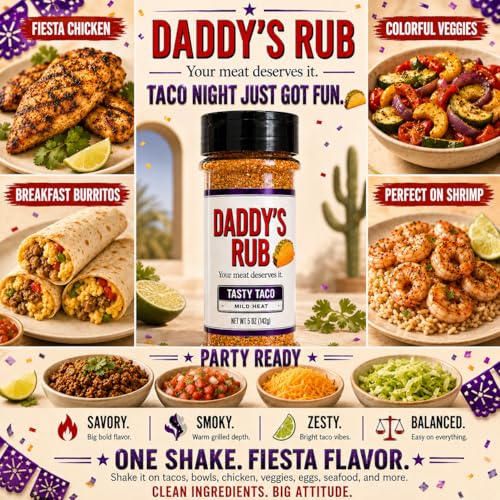 Image of Daddy's Rub Premium Taco Seasoning Mix, 5oz (Pack of 1)