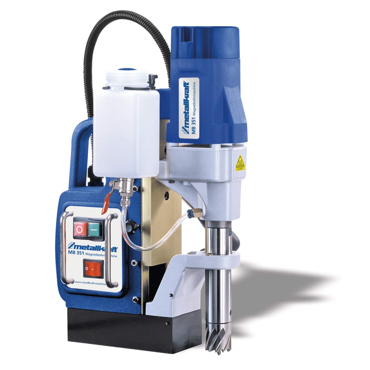Metallkraft Magnetkernbohrmaschine 1,1 kW Kühlmitteltank Schnellspannaufnahme Weldon 3/4"