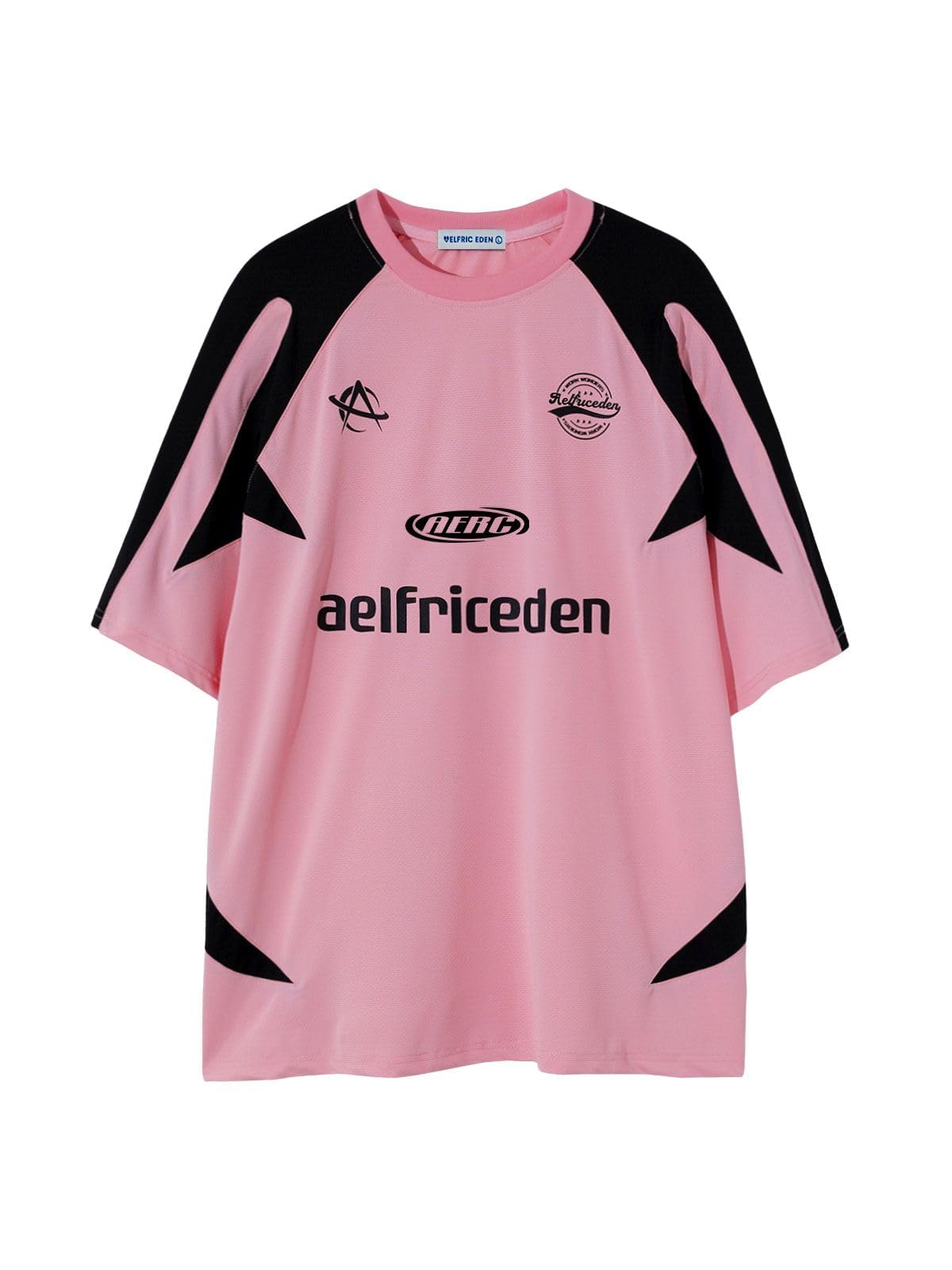 Aelfric Eden Herren Oversized Baseball Tshirt Damen Y2K T-Shirt Vintage Trikot Baggy Sommer Casual Shirt Racing Tee