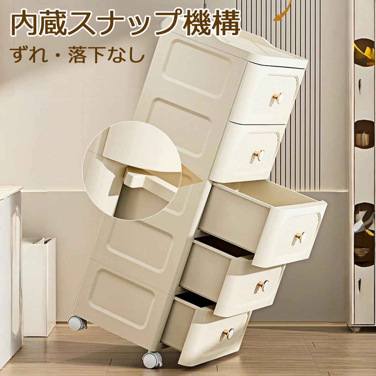 Amazon｜収納チェスト キャスター付き 大容量収納ボックス 防塵防湿