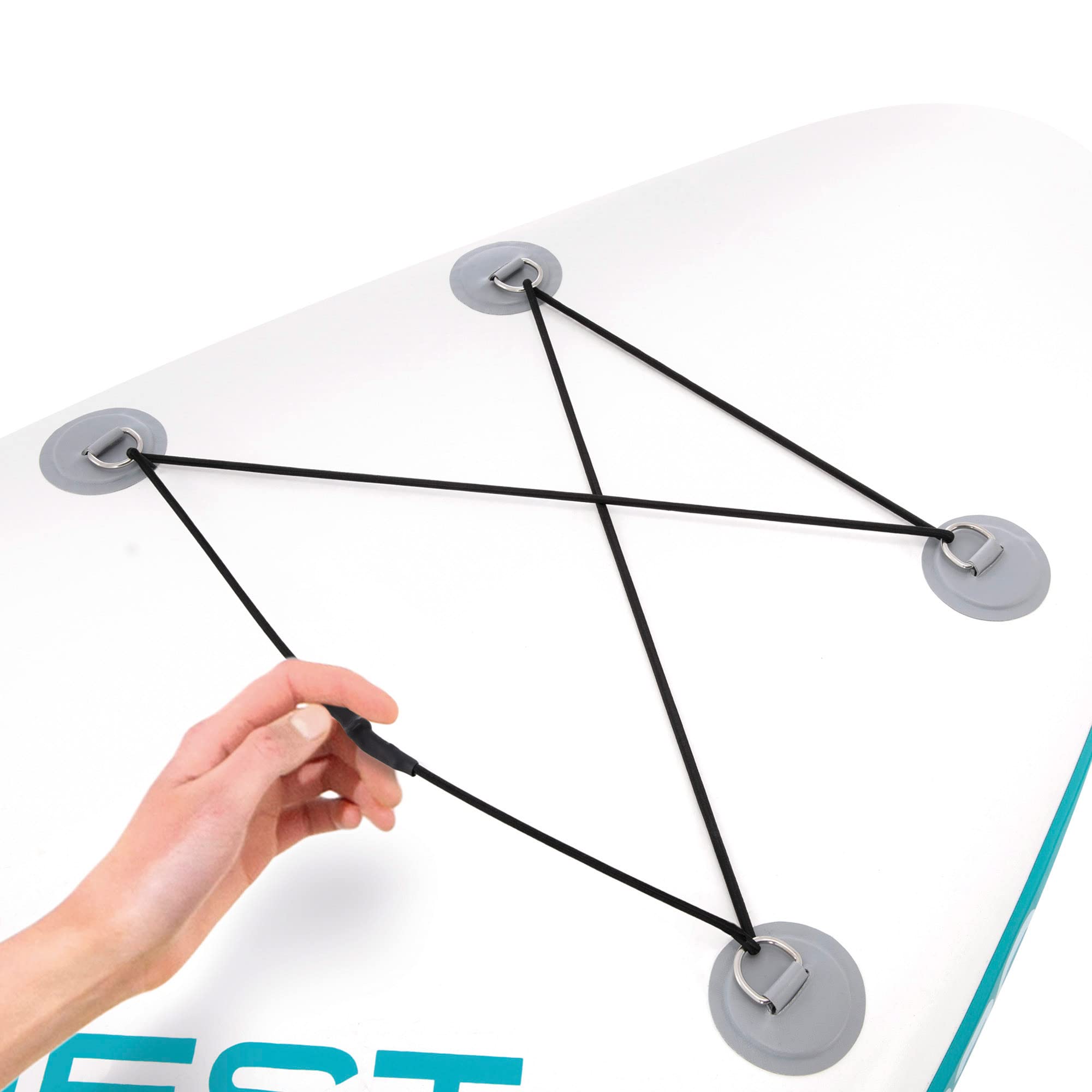 Intex 68241NP - Aqua Quest 240 SUP Gonfiabile, con Pompa Manuale e Remo da 216 cm, PVC, Multicolore, 244x76x13 cm