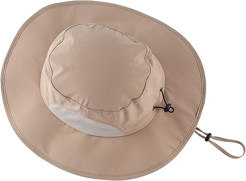 Miniatura 18 de Home Prefer UPF50+ - Sombrero de sol para hombre, sombrero de pesca de ala ancha para hombres y mujeres, sombrero de playa con protección UV, Gris