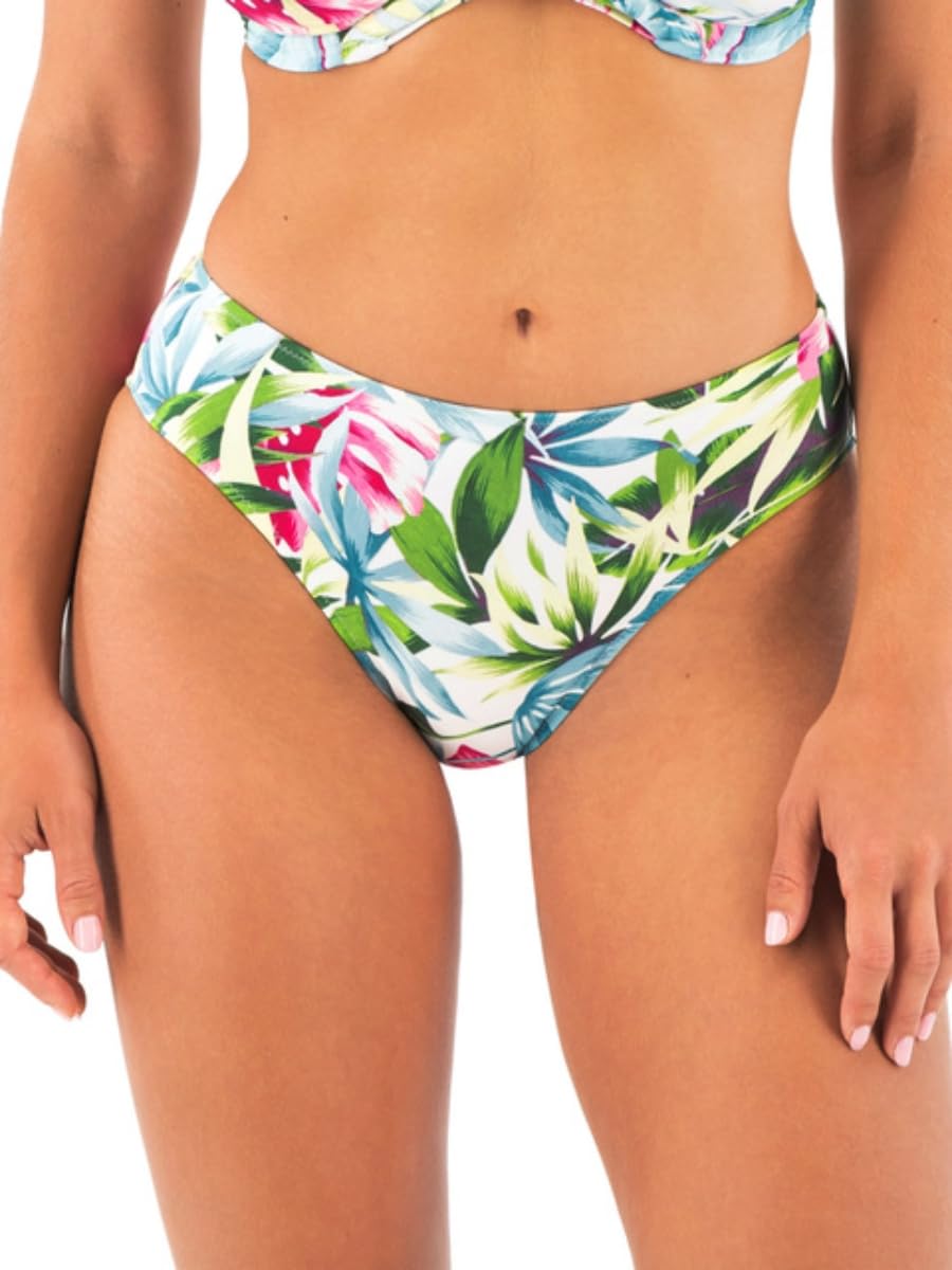Fantasie Women's White Swim Langkawi Mid Rise Bikini Briefs (12, )