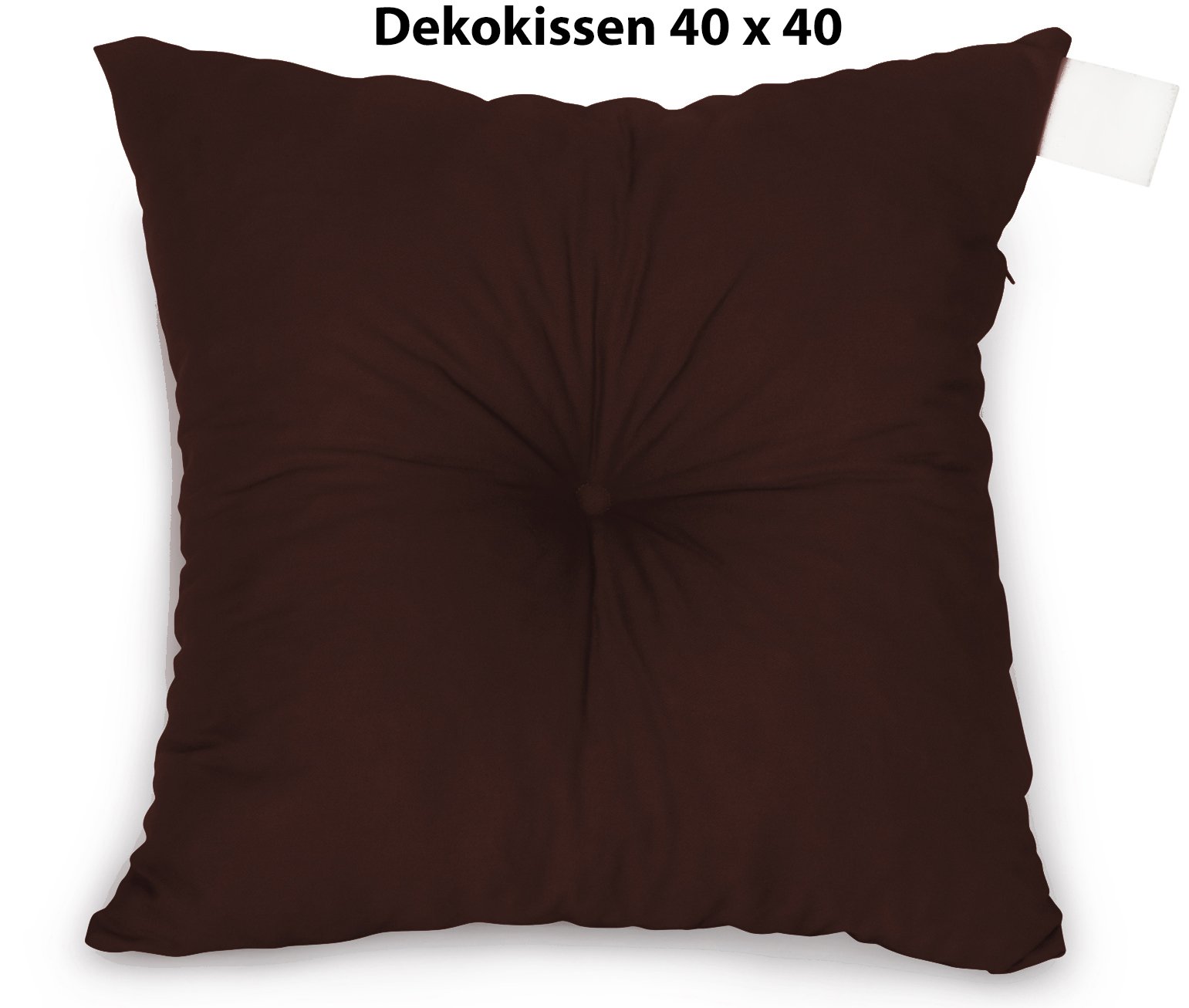Spatium Palettenkissen Palettenauflage Palettenpolster Euro Palettenmöbel (Dekokissen 40x40 , Braun) - Image 2