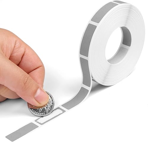 Qrikko Adhesivo para rascar de 0.39 x 1.18 pulgadas, 1000 unidades, color gris, autoadhesivo, para rascar, juegos de tarjetas Qrikko Adhesivo para rascar de 0.39 x 1.18 pulgadas, 1000 unidades, color gris, autoadhesivo, para rascar, juegos de tarjetas